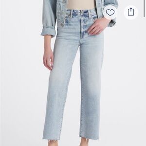 DAZE DENIM Pleaser High Rise Ankle Wide Leg Jean - Size 28 - Indigo